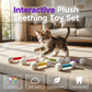 Plush Dumbbell-Shaped Teething Toy for Cats and Dogs