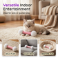 Plush Dumbbell-Shaped Teething Toy for Cats and Dogs