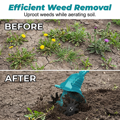 🌿50% OFF⚡ Cordless Electric Tiller | High-Powered Soil Loosening · Adjustable Telescopic Handle · Long Battery Life · Heavy-Duty Blades · Easy Gardening