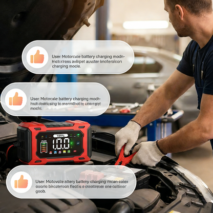 🔋12V 6A Smart Car Battery Charger – Pulse Repair Technology, Auto Maintain & Desulfation