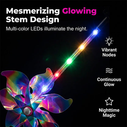 🔥Summer Hot Sale 50% OFF✨ Solar Powered Rainbow Pinwheel Garden Light