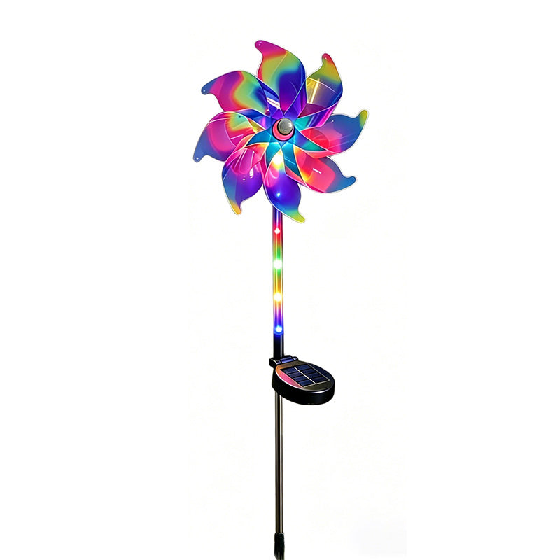 🔥Summer Hot Sale 50% OFF✨ Solar Powered Rainbow Pinwheel Garden Light
