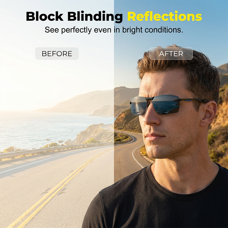 Outdoor Photochromic Polarized Sunglasses