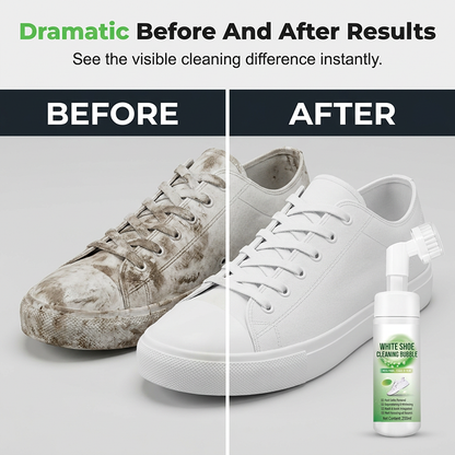 Water-Free Shoe Cleaner Foam with Brush