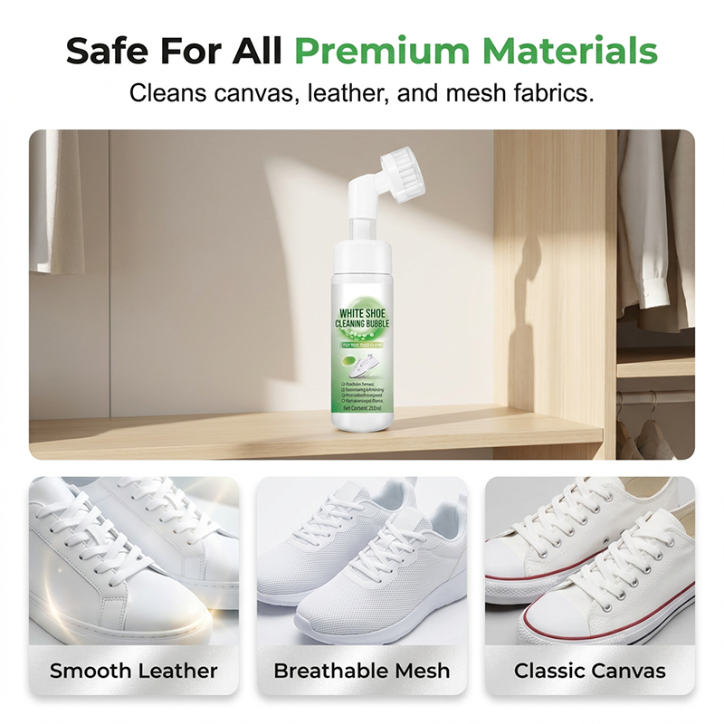 Water-Free Shoe Cleaner Foam with Brush