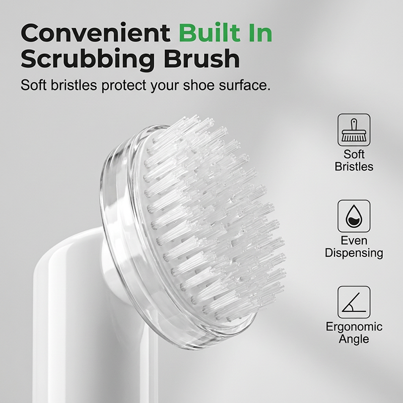 Water-Free Shoe Cleaner Foam with Brush