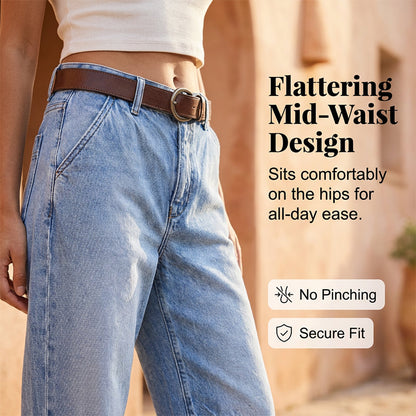 🌟 Women's high-waisted wide-leg denim shorts – Leg-lengthening & vintage wash – Casual cropped pants – perfect for summer, the beach, or a day off 👒