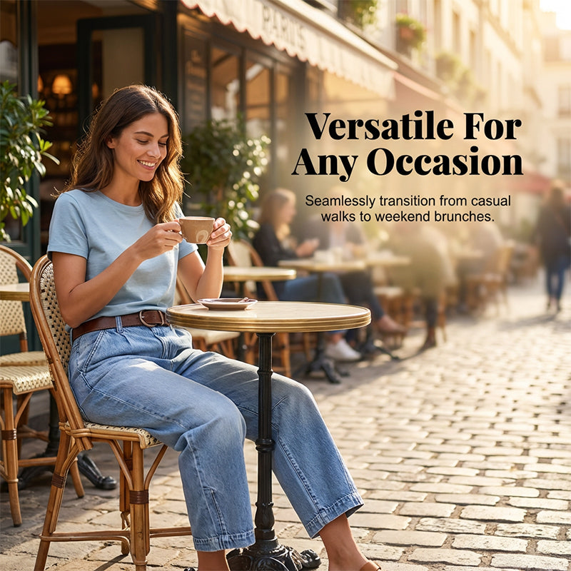 🌟 Women's high-waisted wide-leg denim shorts – Leg-lengthening & vintage wash – Casual cropped pants – perfect for summer, the beach, or a day off 👒