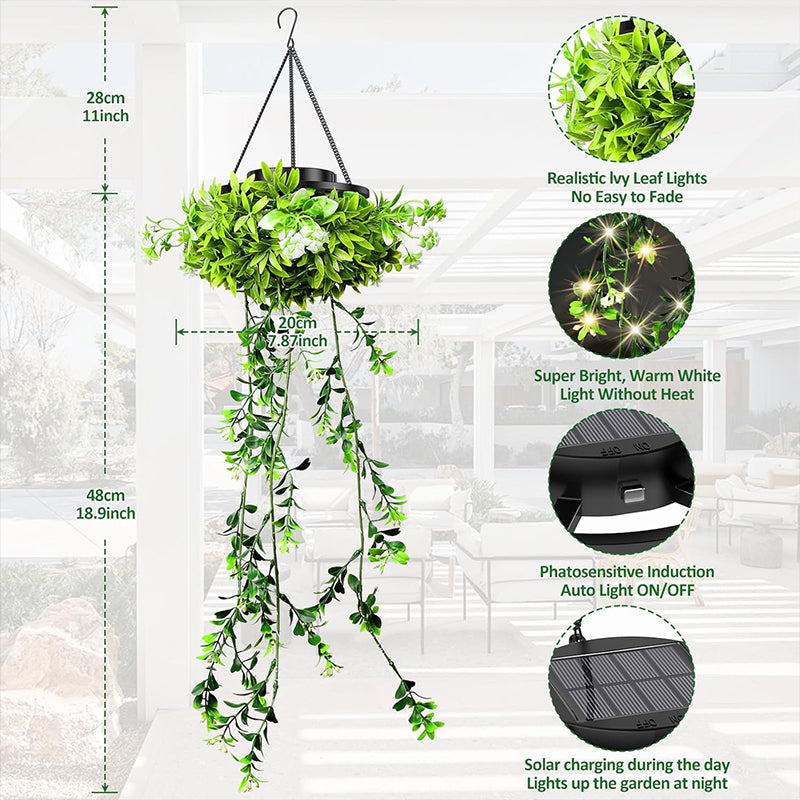 ⏳ Time-Limited Special ⏰Buy more save more🎁Solar-Powered Hanging Milan Grass Light🌞💡