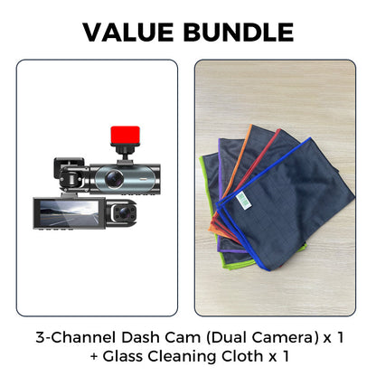 3-Channel 1080P Dash Cam