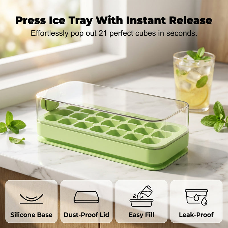 Food-Grade Press-Type Ice Cube Tray