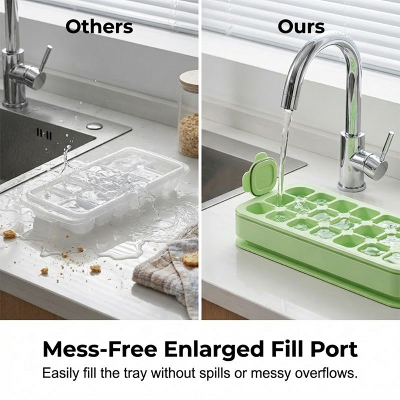 Food-Grade Press-Type Ice Cube Tray