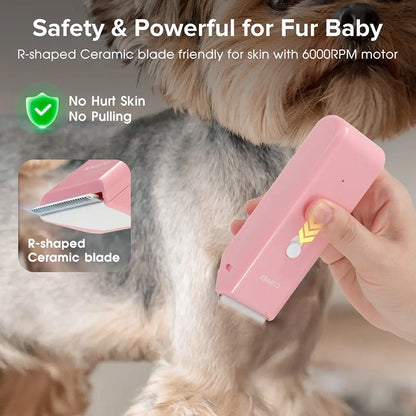 🔥Huge 50% Off Limited Time! Quiet Cordless Pet Clipper 🐶 Sharp Ceramic Blade, IPX7 Waterproof, 90 Mins Long Battery Life🐾