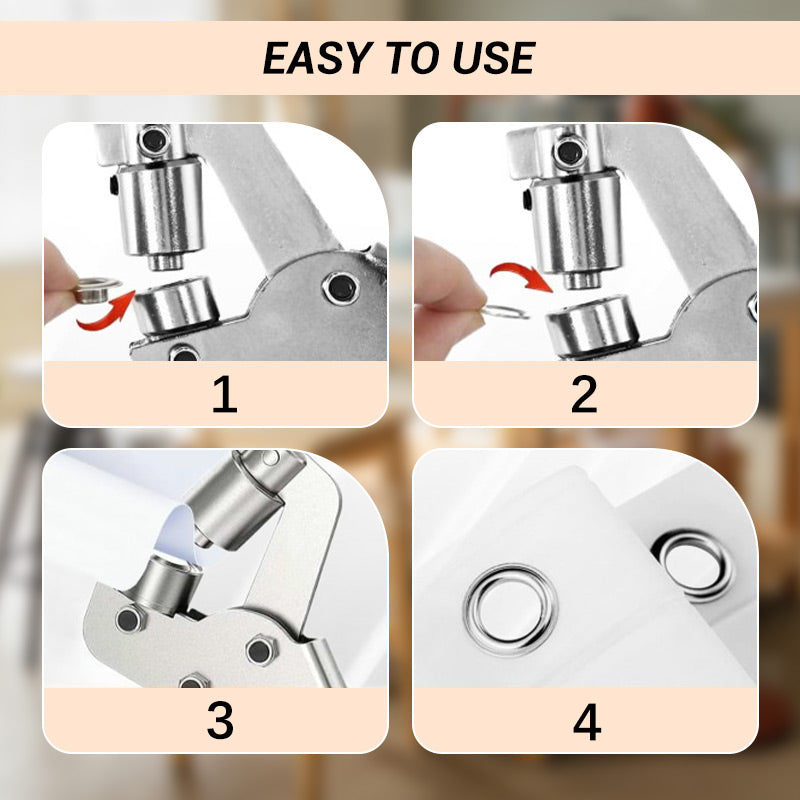 ⏳Time-Limited Special⏰Eyelet Pliers Set – Durable, Complete, For Tarps & DIY 🔩