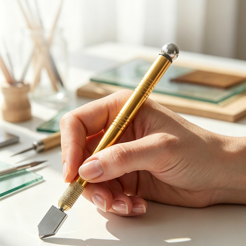 🔧 50% OFF! ✍️ Professional pen-style glass cutter – Carbide wheel, ergonomic grip, and precise cutting – perfect for mirrors, windows, or glass art 🪟