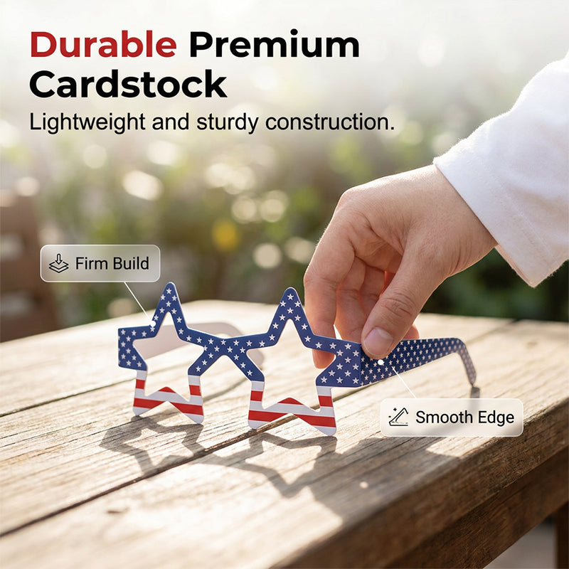 Funny Flag Party Photo Prop Glasses 6-Piece Set