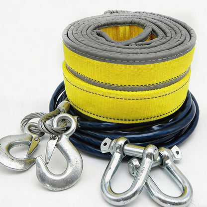 ⏳🔥LIMITED-TIME 50% OFF! 8-Ton Tow Rope with U-Shackle Hooks