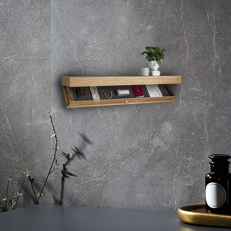 🌞Spring Sale: 50% Off!💎 Luxurious floating wall shelf with a secret compartment – Solid wood – Hidden storage for valuables – Modern design