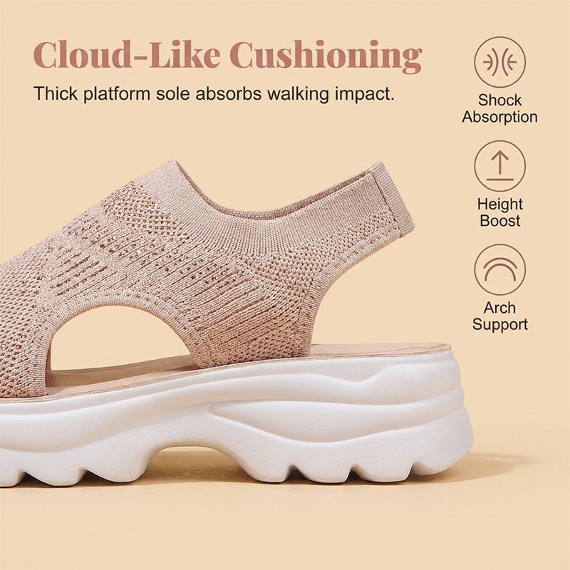 Women's Breathable Mesh Platform Sandals