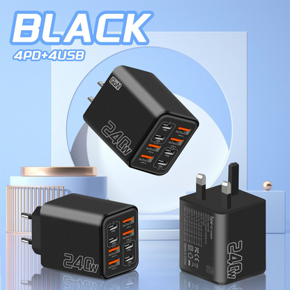 Universal GaN 8-Port Fast Wall Charger