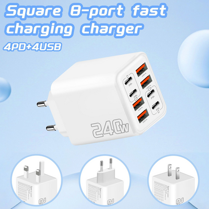 Universal GaN 8-Port Fast Wall Charger