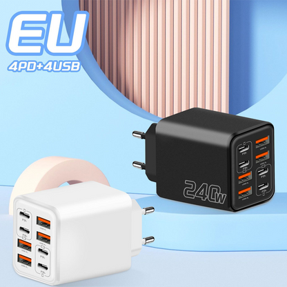 Universal GaN 8-Port Fast Wall Charger