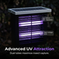 🎁Free Shipping☀️Solar Outdoor Bug Zapper – Covers Patio & Garden, Auto Light Sensor, Rechargeable Battery. Mosquito-Free Nights! 🌙✅