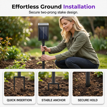🎁Free Shipping☀️Solar Outdoor Bug Zapper – Covers Patio & Garden, Auto Light Sensor, Rechargeable Battery. Mosquito-Free Nights! 🌙✅