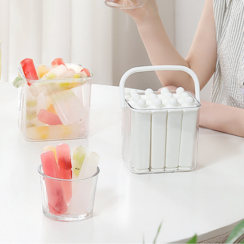 Silicone Ice Stick Tray with Storage Caddy