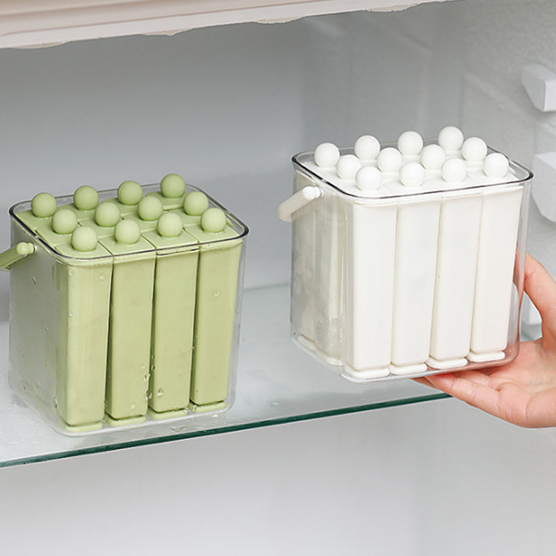 Silicone Ice Stick Tray with Storage Caddy