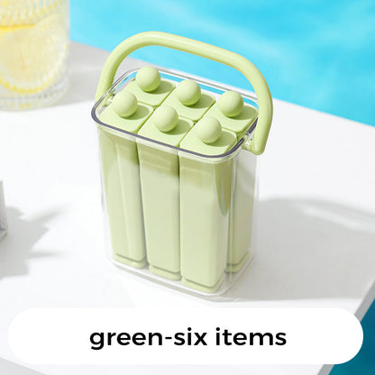 Silicone Ice Stick Tray with Storage Caddy