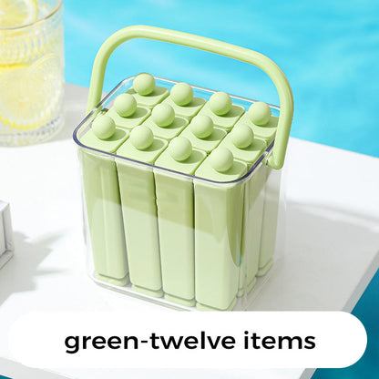 Silicone Ice Stick Tray with Storage Caddy