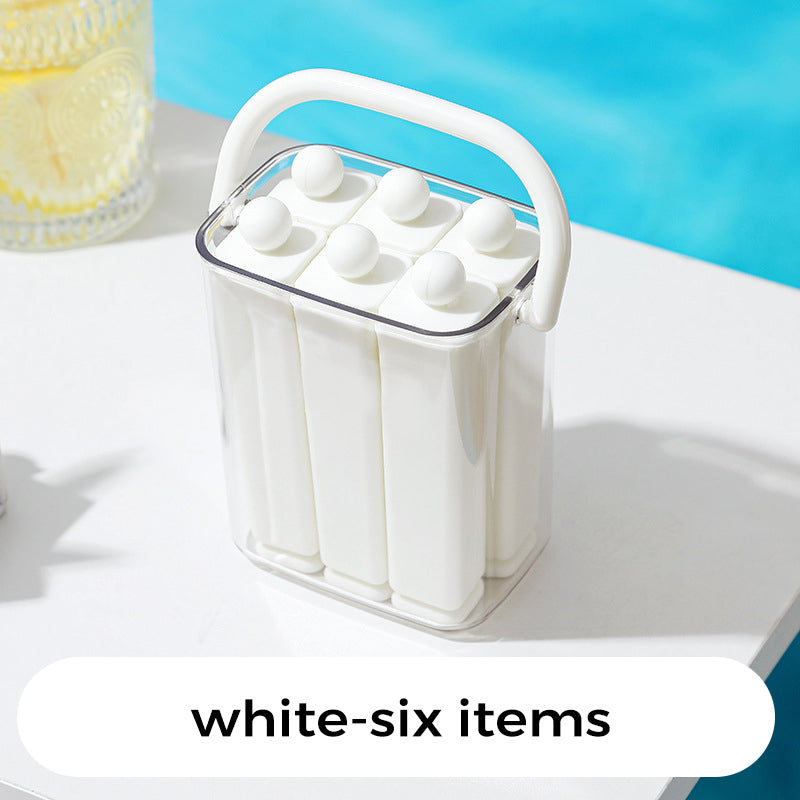 Silicone Ice Stick Tray with Storage Caddy