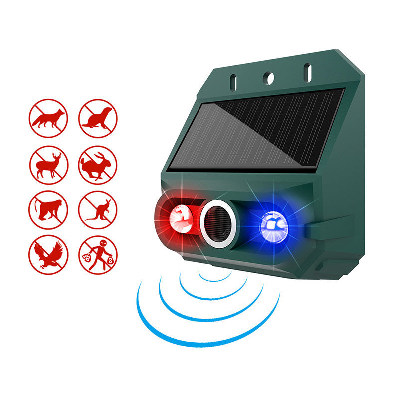 🥳2026 HOT SALE🥳💞50K+ SOLD!🌳🔊 50% OFF! Solar Powered Animal Repeller – Ultrasonic + flashing light. Weatherproof, 24/7 protection. Keep pests away naturally. 🏡💚