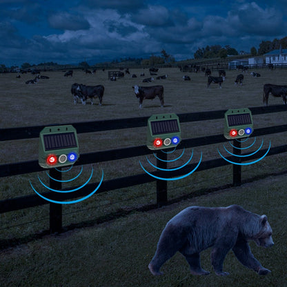 🥳2026 HOT SALE🥳💞50K+ SOLD!🌳🔊 50% OFF! Solar Powered Animal Repeller – Ultrasonic + flashing light. Weatherproof, 24/7 protection. Keep pests away naturally. 🏡💚