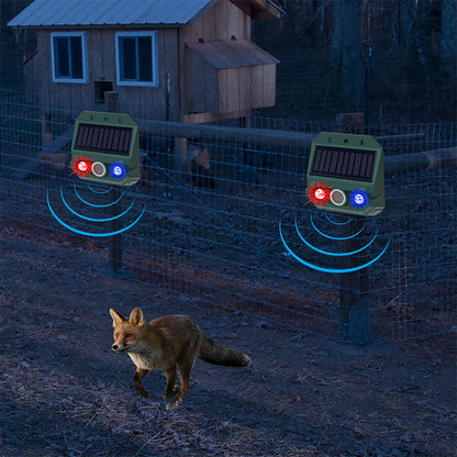 🥳2026 HOT SALE🥳💞50K+ SOLD!🌳🔊 50% OFF! Solar Powered Animal Repeller – Ultrasonic + flashing light. Weatherproof, 24/7 protection. Keep pests away naturally. 🏡💚