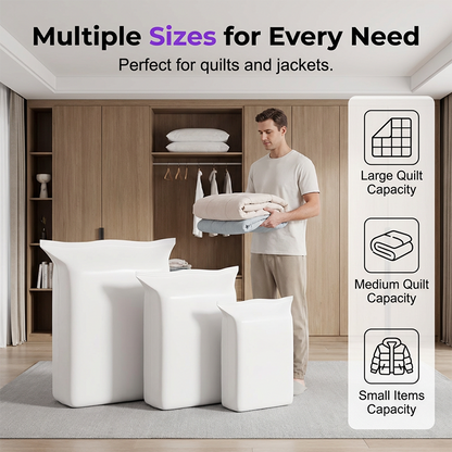 ⏰🔥LIMITED TIME 50% OFF!🔥50K+ SOLD!   🧳Buy 2 Get 1 Free✨🧺 Instantly Free Up Closet Space – Press & Compress Storage Bags