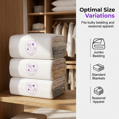 ⏰🔥LIMITED TIME 50% OFF!🔥50K+ SOLD!   🧳Buy 2 Get 1 Free✨🧺 Instantly Free Up Closet Space – Press & Compress Storage Bags