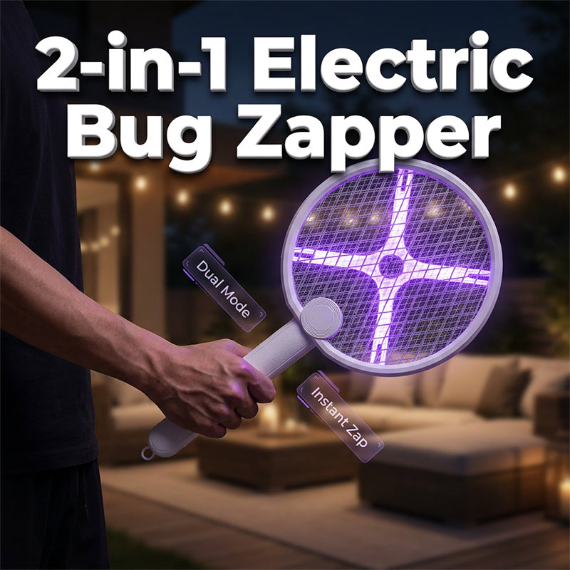 🔥Limited-time offer-Foldable Electric Mosquito Killer Lamp & Swatter