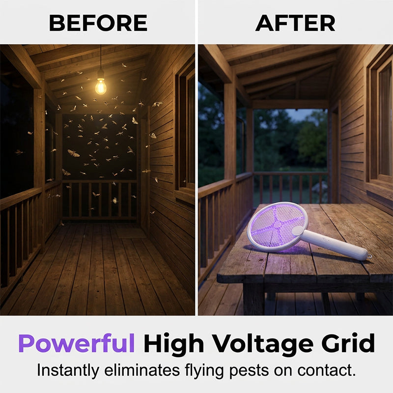 🔥Limited-time offer-Foldable Electric Mosquito Killer Lamp & Swatter