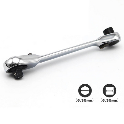 Compact Reversible Ratchet Spanner Tool 🛠️ Pocket-Sized, Perfect for Quick Jobs 🔩
