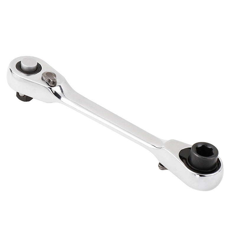 Compact Reversible Ratchet Spanner Tool 🛠️ Pocket-Sized, Perfect for Quick Jobs 🔩