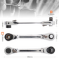 Compact Reversible Ratchet Spanner Tool 🛠️ Pocket-Sized, Perfect for Quick Jobs 🔩