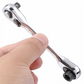 Compact Reversible Ratchet Spanner Tool 🛠️ Pocket-Sized, Perfect for Quick Jobs 🔩