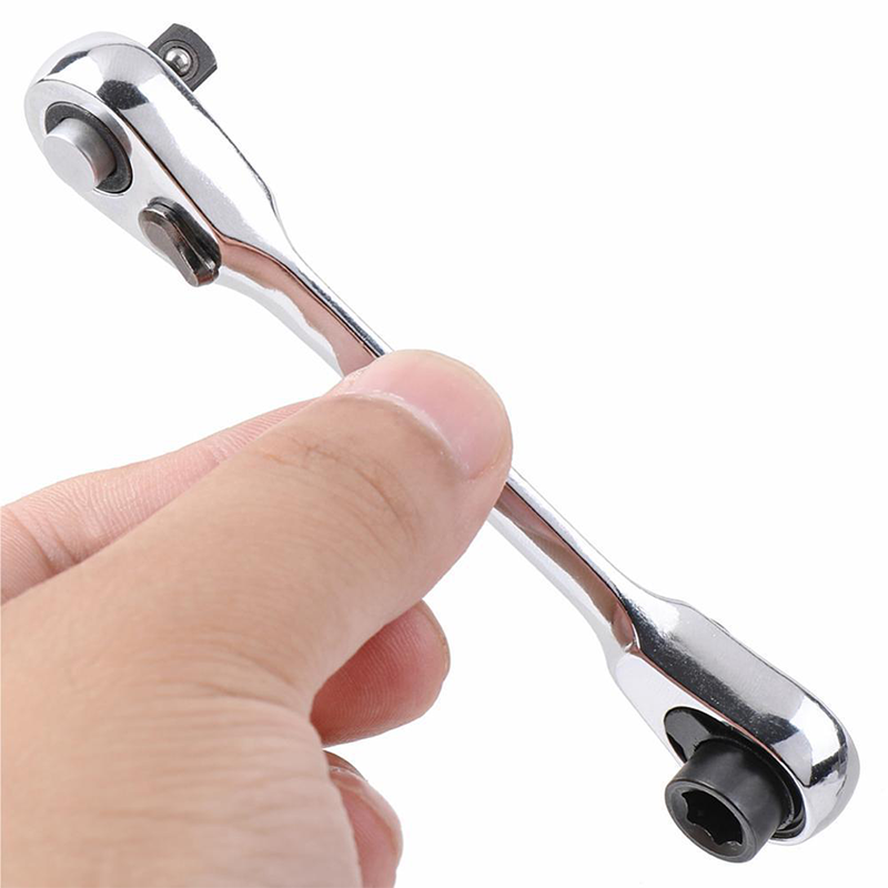 Compact Reversible Ratchet Spanner Tool 🛠️ Pocket-Sized, Perfect for Quick Jobs 🔩