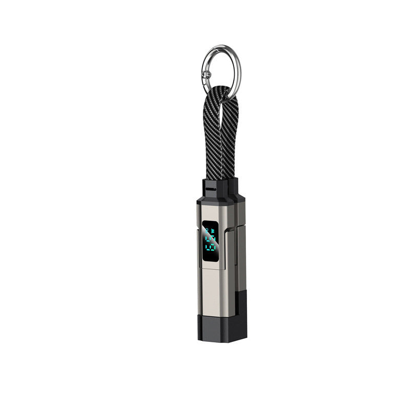 🔥Limited Time SALE 50% OFF🔥4-in-1 Digital Display Keychain Charging Cable