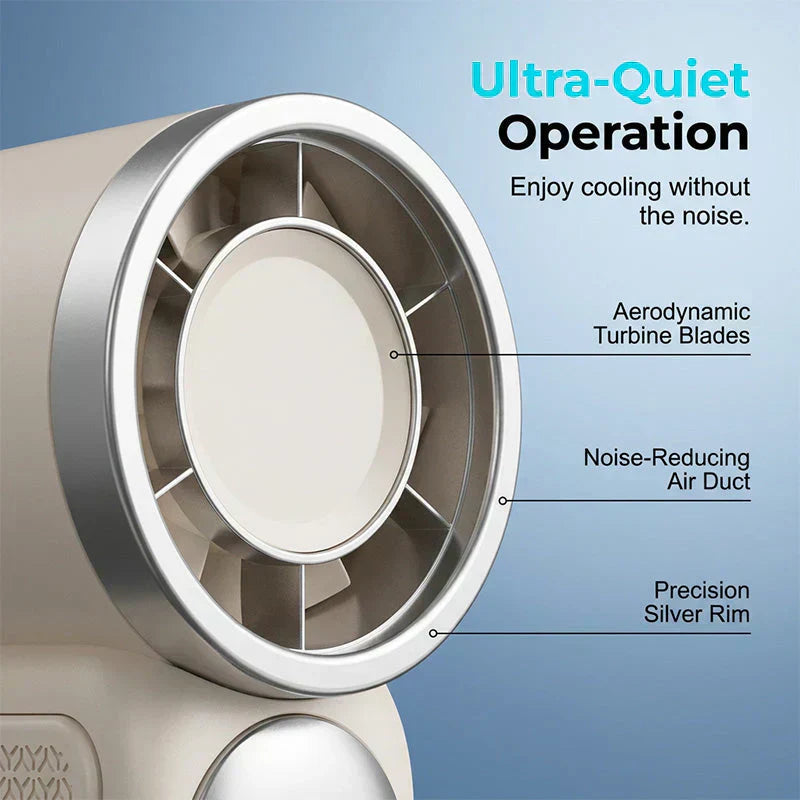 🥳2026 HOT SALE🥳💨❄️ 50% OFF! Turbo Handheld Fan – 16900 RPM, 6 speeds, LED display.  🌬️✨