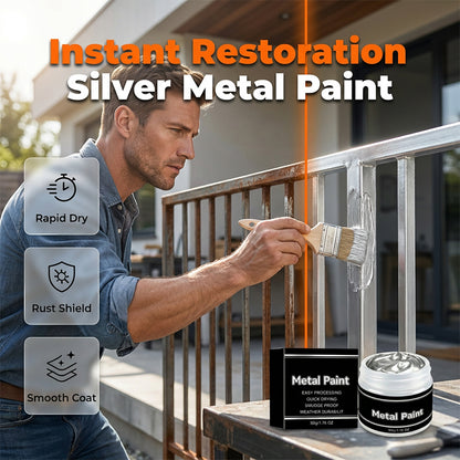 50g Quick-Dry Silver Metal Paint