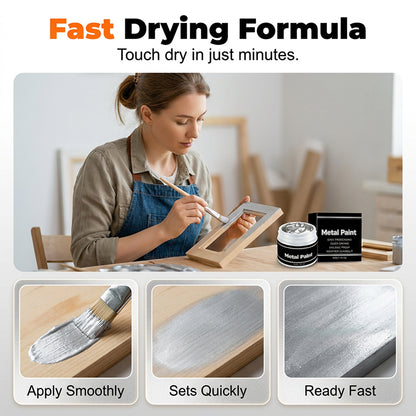 50g Quick-Dry Silver Metal Paint