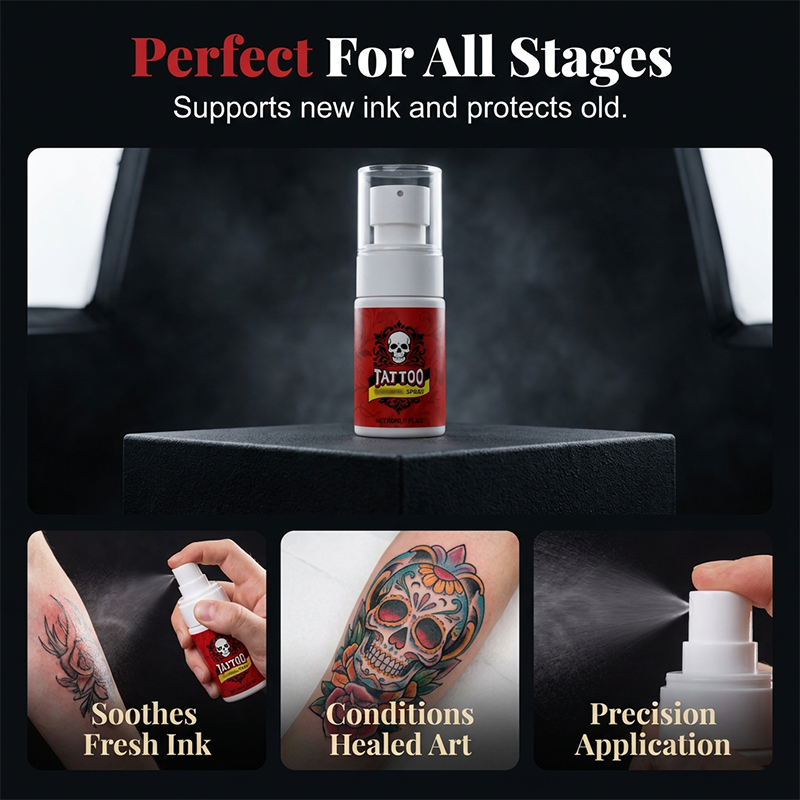 🥳2026 HOT SALE🥳💞50K+ SOLD!💉🎨 50% OFF! Tattoo Aftercare Spray – Instantly revives faded ink, ultra‑fine mist, no grease. Heals fast, colors pop like new! ✨🛡️